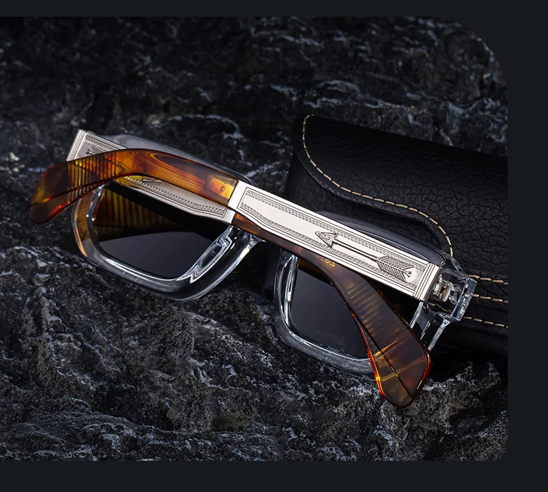 Vintage Polarisierte Quadratische Punk Sonnenbrille Männer 2026 Luxus Marke Klassische Fahren Rechteck Sonnenbrille Angeln Brillen Outdoor – Detail 5