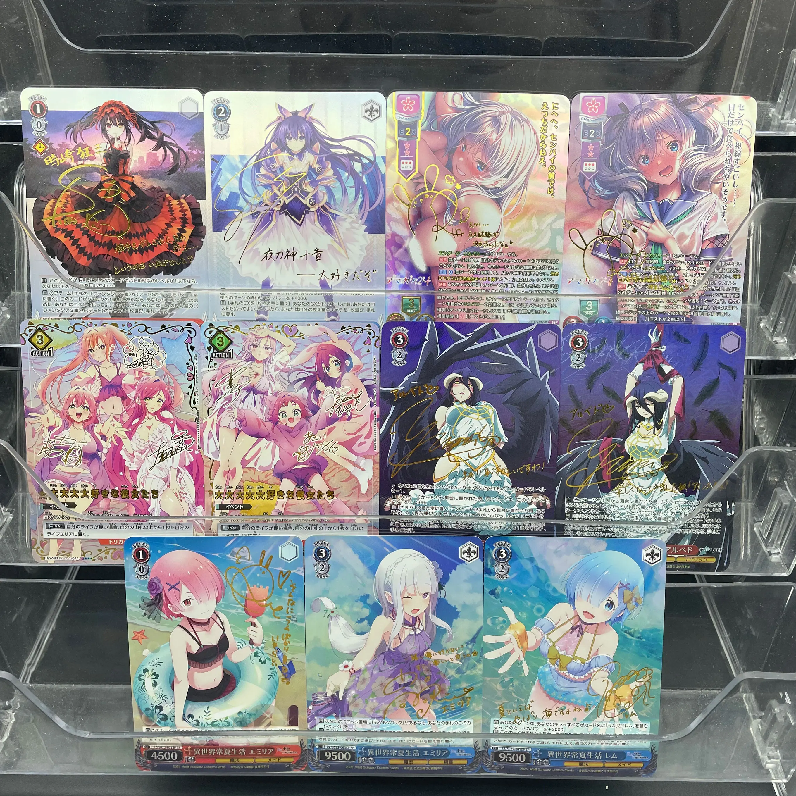 لتقوم بها بنفسك سلسلة بطاقات أنيمي مختارات ذاتية الصنع دال كورومي توكيساكي إعادة: صفر رام إميليا ريم ختم ساخن حرفة ثلاثية الأبعاد