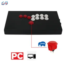 All Buttons Hitbox Style Arcade Game Console Joystick Fight Stick Game Controller For PS4/PS3/PC Sanwa OBSF-24 30
