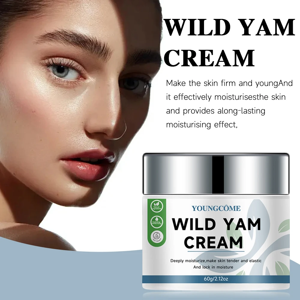 Wild Yam Feuchtigkeit creme macht die Haut weich und elastisch, sperrt effektiv Feuchtigkeit ein, ist leicht zu absorbieren und für alle Hauttypen geeignet