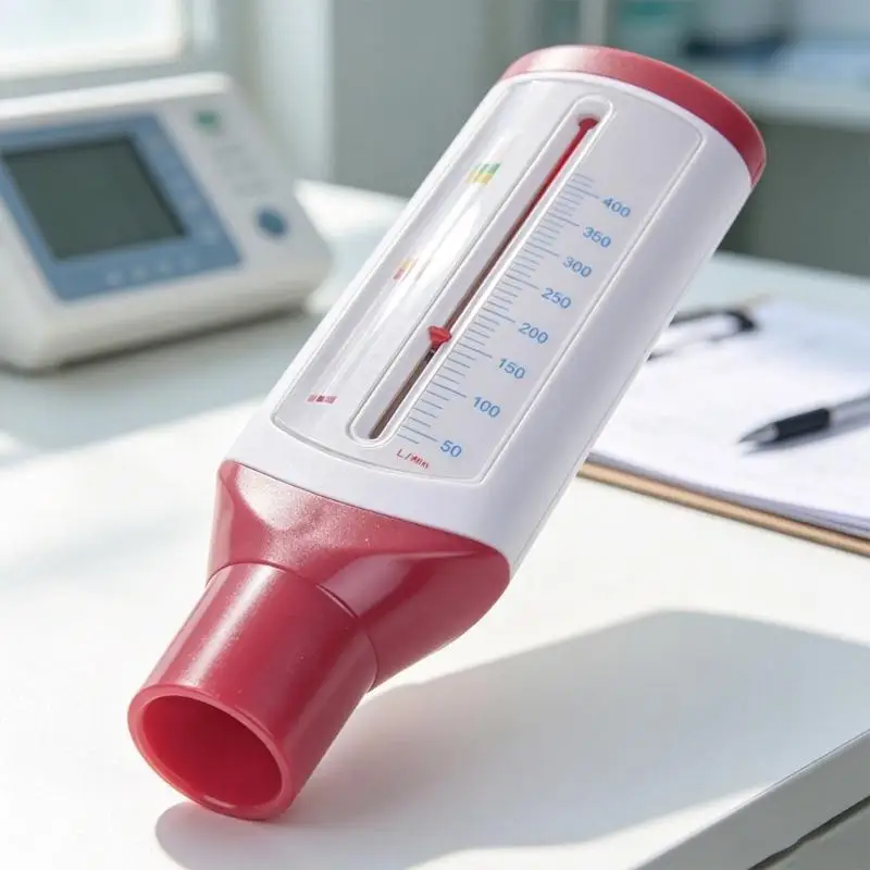 Manual Respiratory Meter with Clear Reading Scale Sliding Marker and ABS Housing for Daily Reading Reference Guide