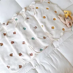 Korean Baby Jumpsuit Sleeping Bag Cute Cartoon Child Anti Kick Blanket Warm Infant Home Pajamas Sleeveless Newborn Sleeping Vest