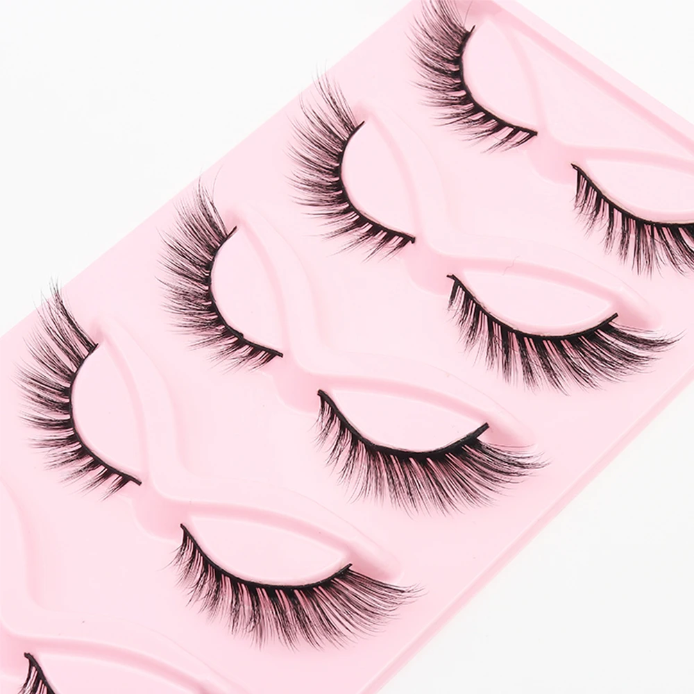 Wimpern 5/10/16 Paar 3D Faux Nerz Wimpern Natürliche Falsche Wimpern Wiederverwendbare Dramatische Volumen Wimpern Make-Up Wimpern Verlängerung – Detail 4