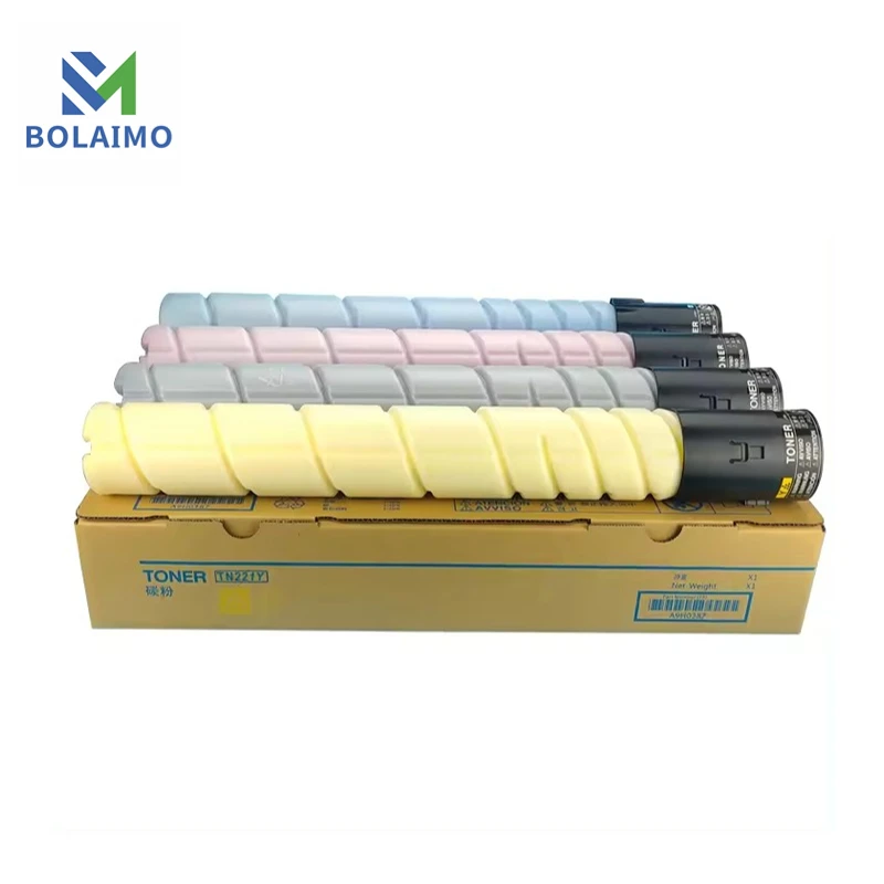 1PCS TN221 Toner Cartridge For Konica Minolta Bizhub C227 C287 C7528 High Quality Color Copier Compatible Toner TN 221