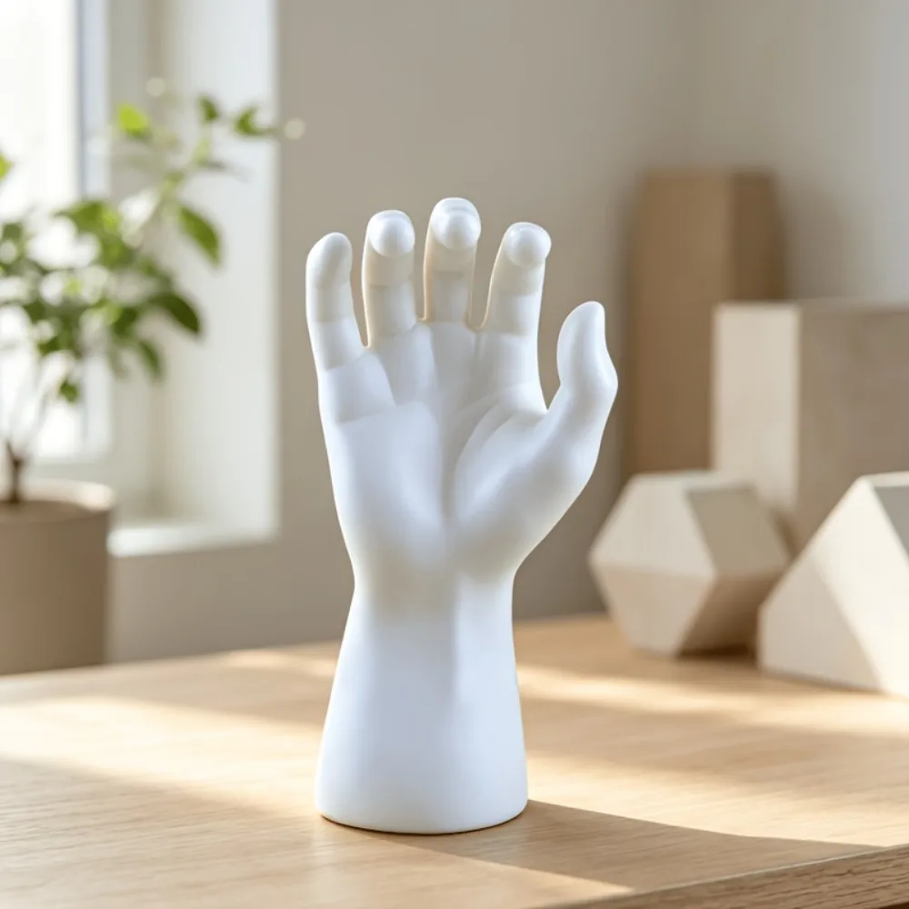 3D-gedrucktes Schmuckdisplay-Handmodell, eleganter, stabiler Armbandhalter, langlebiges, realistisches Schaufensterpuppen-Handmodell für den Heimgebrauch – Detail 9