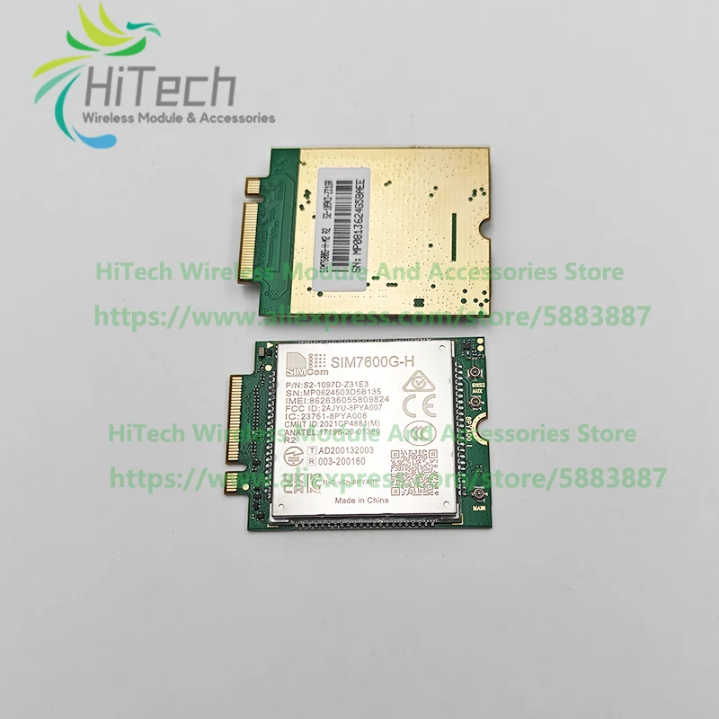 in stock! 1PCS SIMCOM SIM7600G-H-M2 LTE Cat4 M.2 Module for Global Replace SIM7600E-H SIM7600E SIM7600G SIM7600SA-H SIM7600SA