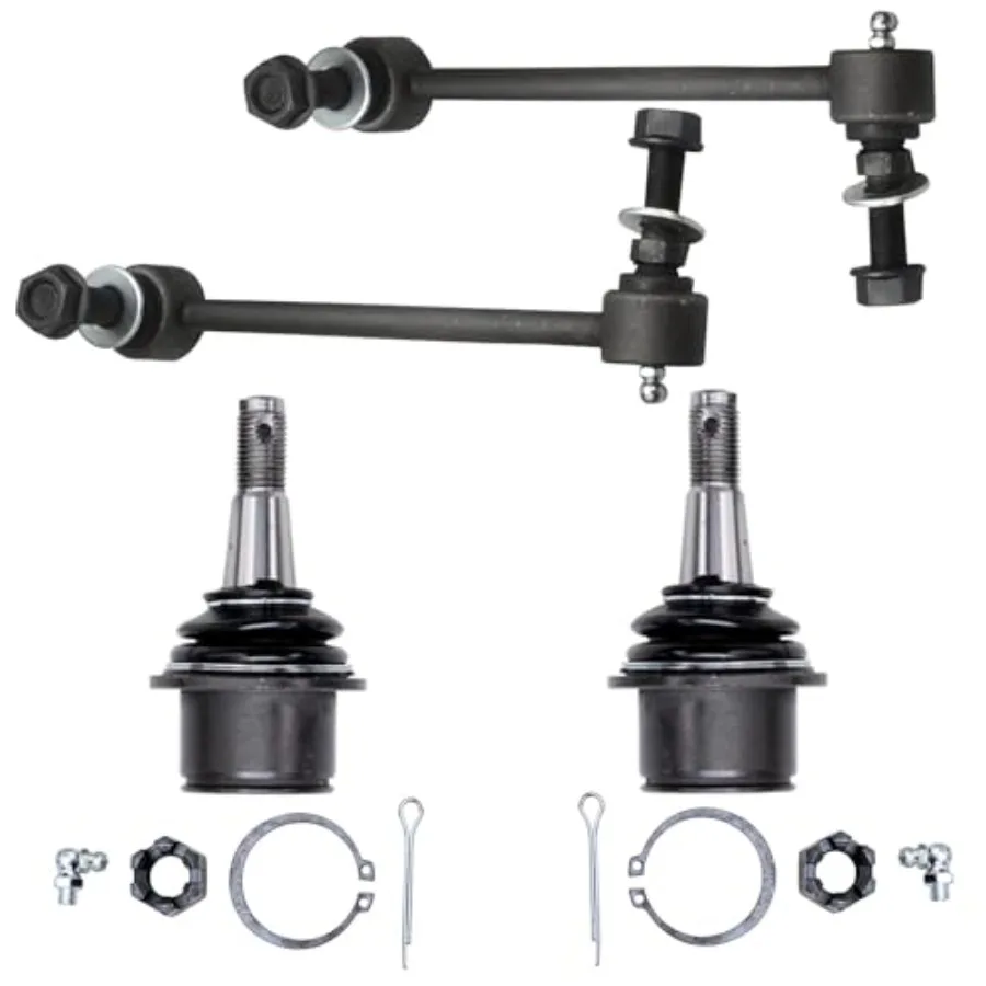 クライスラー300、ダッジチャージャー、チャレンジャー、マグナム用RWDフロントエンド16ピースサスペンションキット（コントロールアーム、ロワーボールジョイント、スタビライザーバー、インナー）