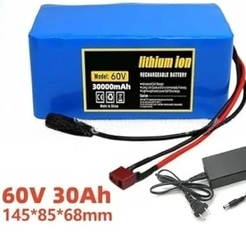 60V 16S2P 30000mAh 18650 Lithium-ion 16-series 2-parallel battery pack electric skateboard bicycle