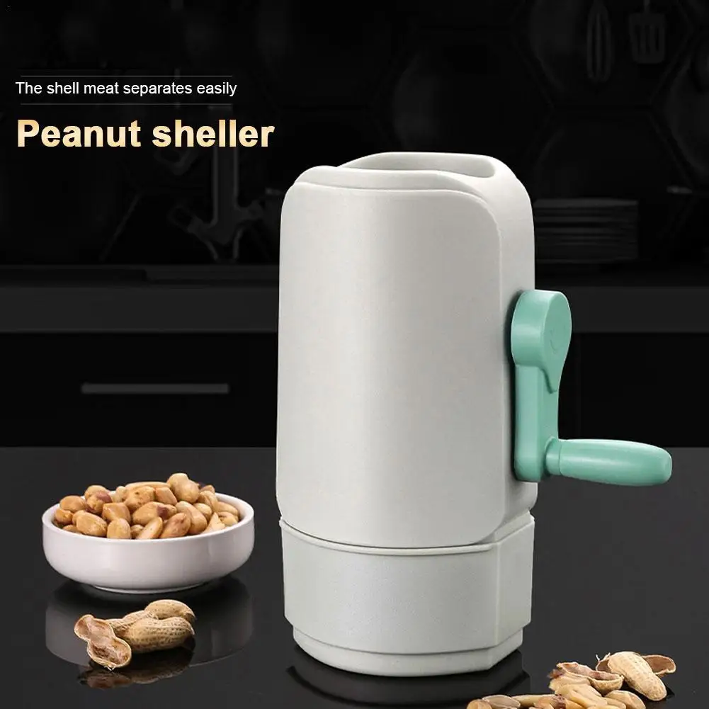 Automatic Peanut Sheller Food Peanut Peeler Hand Crank Tool Efficient Peanut De-Shelling Machine Peanut Opener Kitchen Gadget