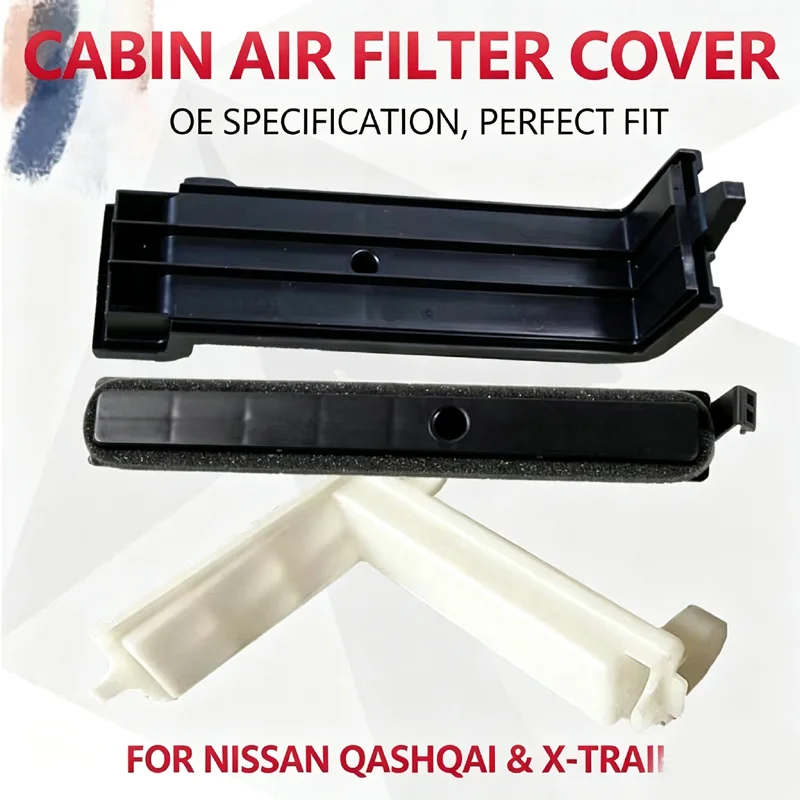 Cabin Air Filter Cover For Nissan Qashqai X-Trail 2008-2022 Blower Plastic Filter Lid