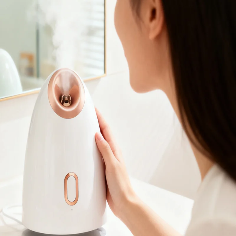 Il detergente profondo per la pelle dell'evaporatore facciale portatile per uso domestico adotta un impacco caldo di bellezza per la cura personale della nanotecnologia