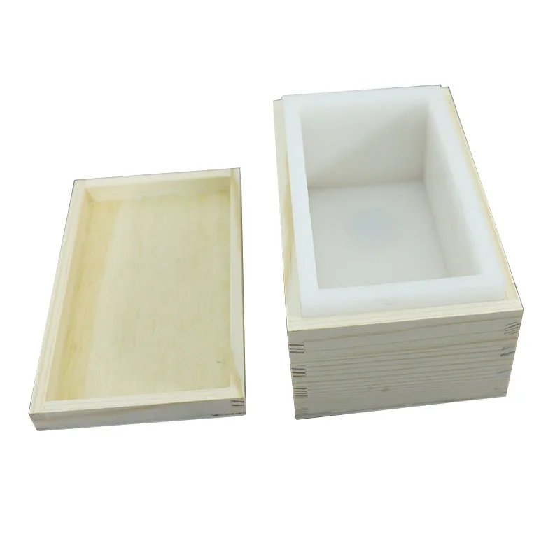 For DIY Handmade SoapCold Soap Silicone Mold Toast Rectangular SoapWhite Environmentally Friendly Cake Handmade SoapMold