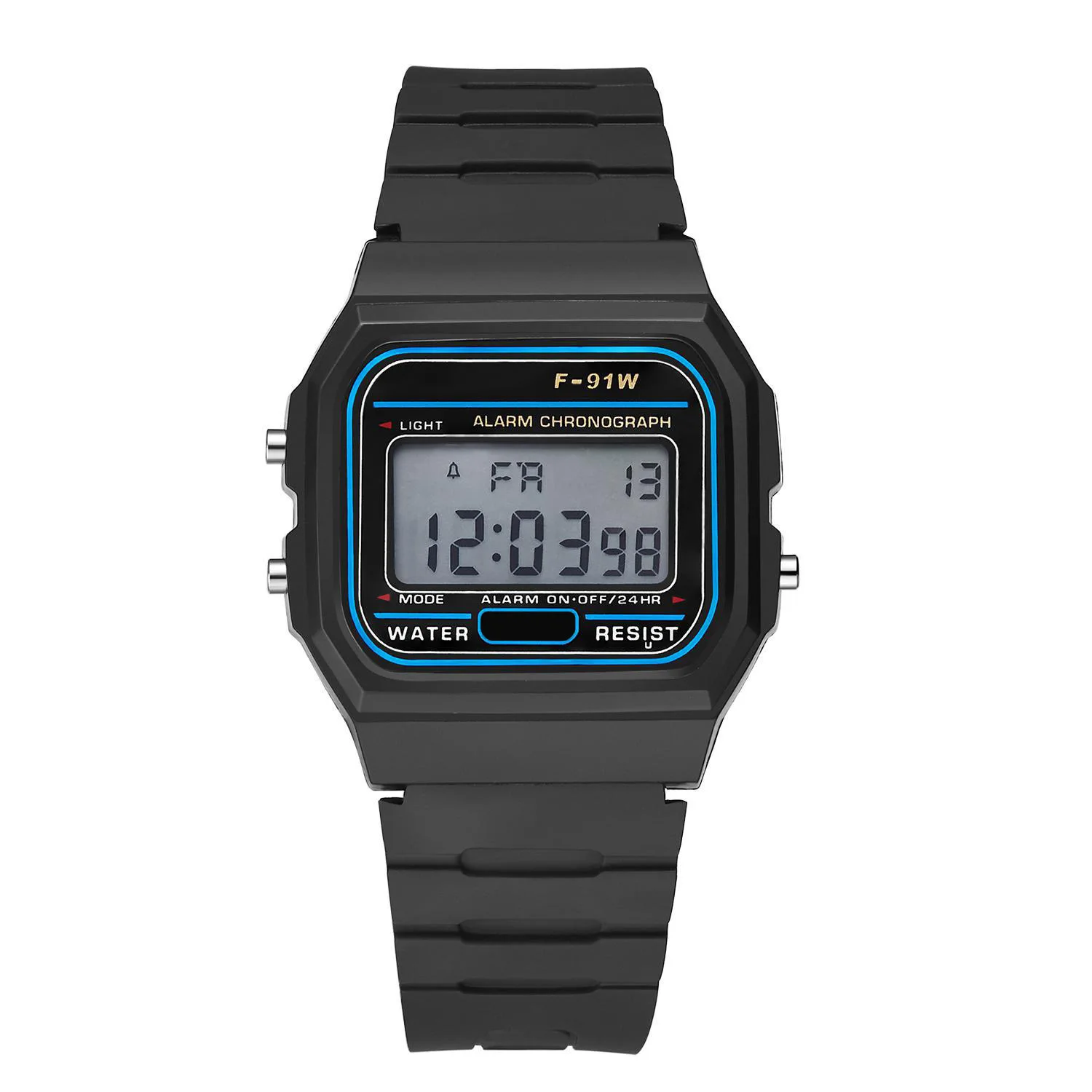 Fashion Digital Mens Watches Luxury WR F91W Bracelet Wrist Watch Band Business Electronic LED Male Clock Reloj Hombre Gift Reloj