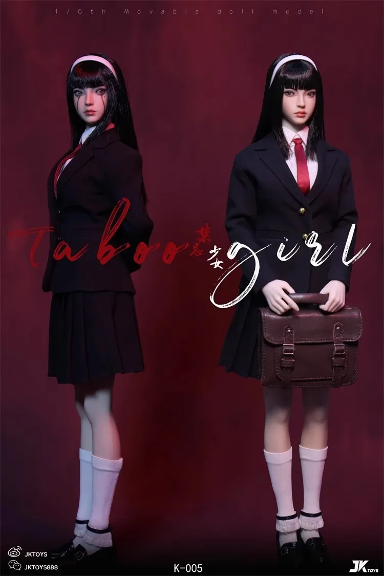 

JKTOYS K-005 1/6 женщина-солдат Taboo Girl подвижные глаза двуглавая скульптура модель игрушки полный набор 12 "фигурка в наличии