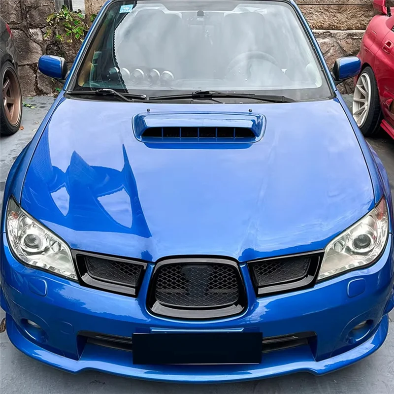 لسوبارو امبريزا WRX STI 9Th 2006-2007 سيارة الجبهة الأوسط شواء غطاء مصبغة ملصق الكسوة الملحقات