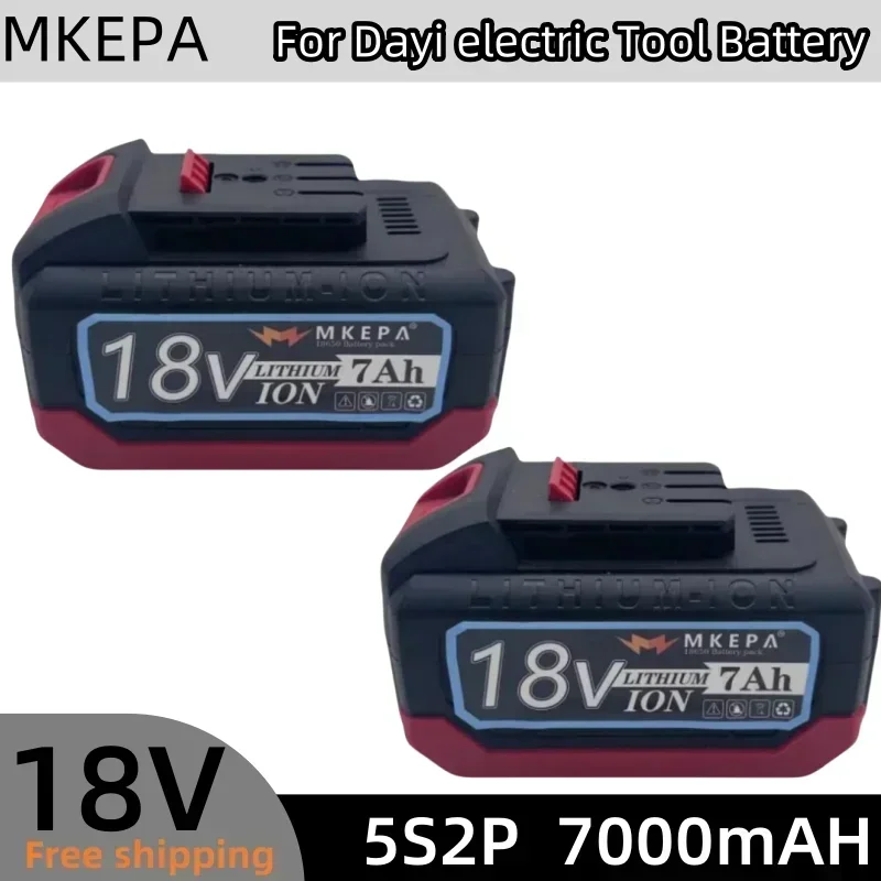 for Dayi  18V 7000mAh Rechargeable Power tool Battery Suitable for Dayi 21v Cordless Electric Wrench Car impact wrench battery