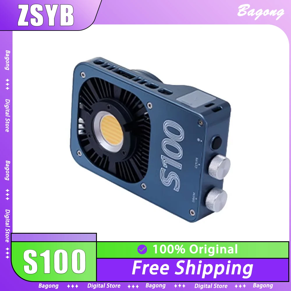 ZSYB S100 100w Photographic Camera Light Dual Color Fill Light Custom For Outdoor Mini Cri96 Dimmable Portable Handheld Light