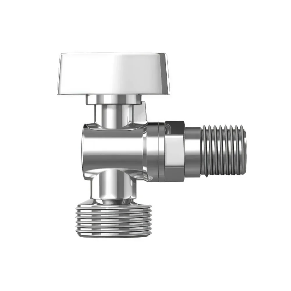 

Polished Chrome Zinc Alloy Corner Valve Faucet for Plumbing with For Durable Construction and Easy Installation