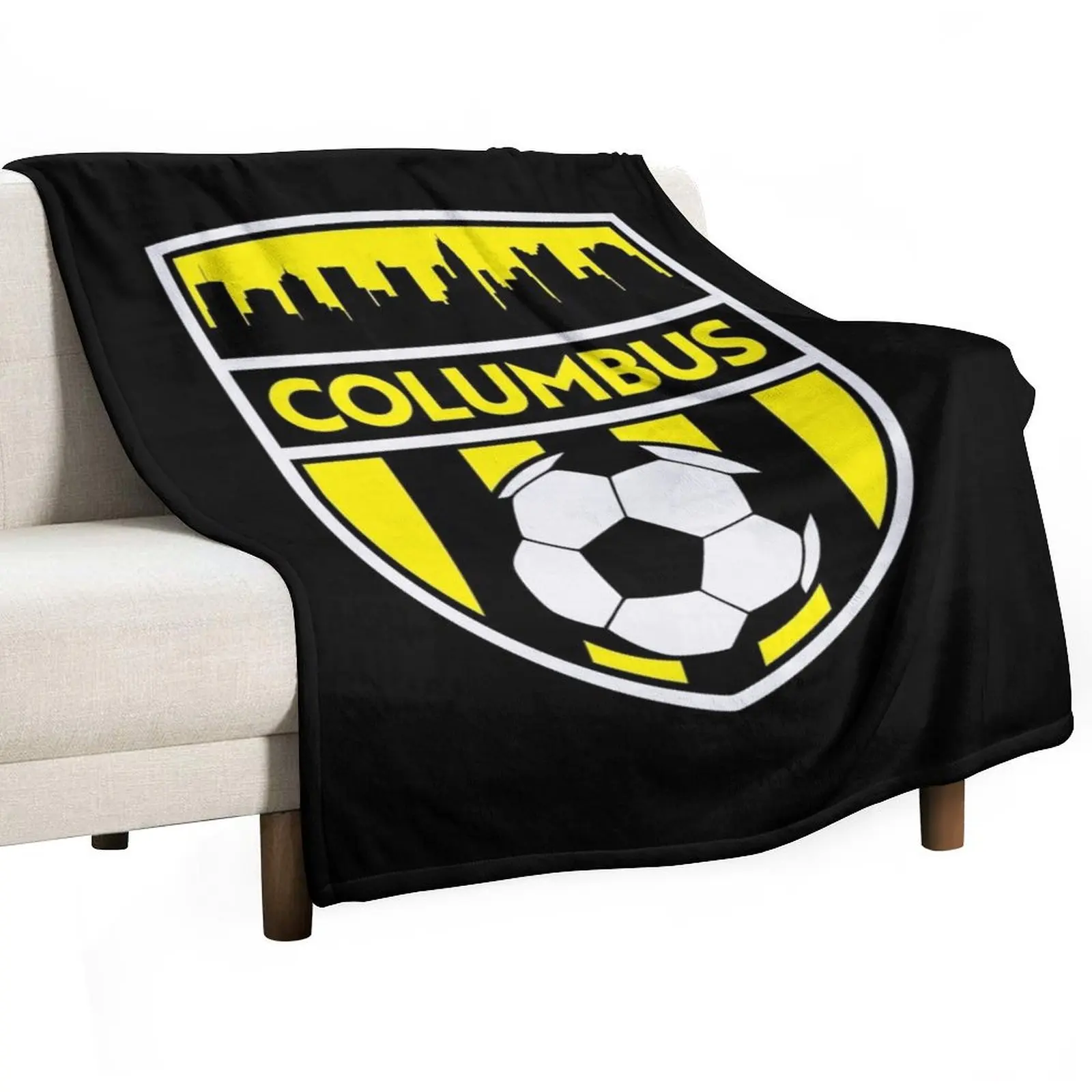 

Columbus Soccer Team Crew SC Futbol Fan Throw Blanket Polar funny gift Blankets