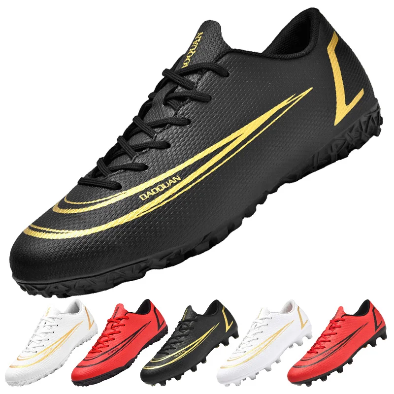 New TF/FG Stylish Comfortable Adult Youth Training Match Sports Football Shoes Outdoor Indoor Grass Sports Shoes 32-47#