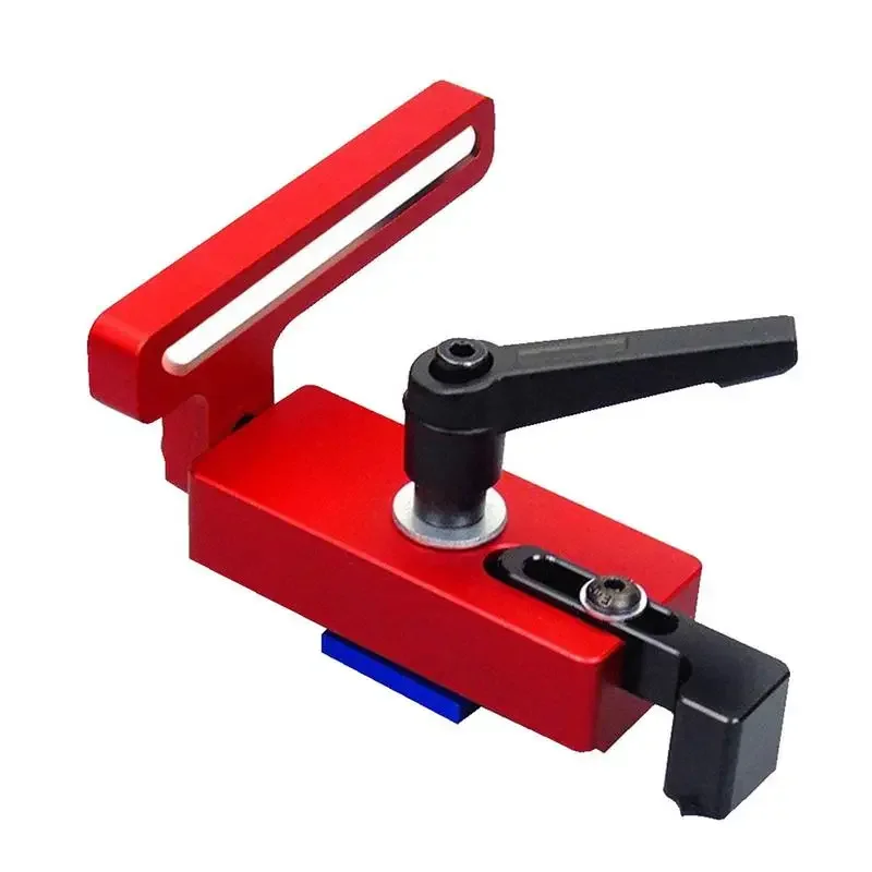 

T Track Stop Block 45 Type T-Track Woodworking Limiter Aluminum Alloy Miter T-Slot Stop Device For Sliding Chute Woodworking DIY