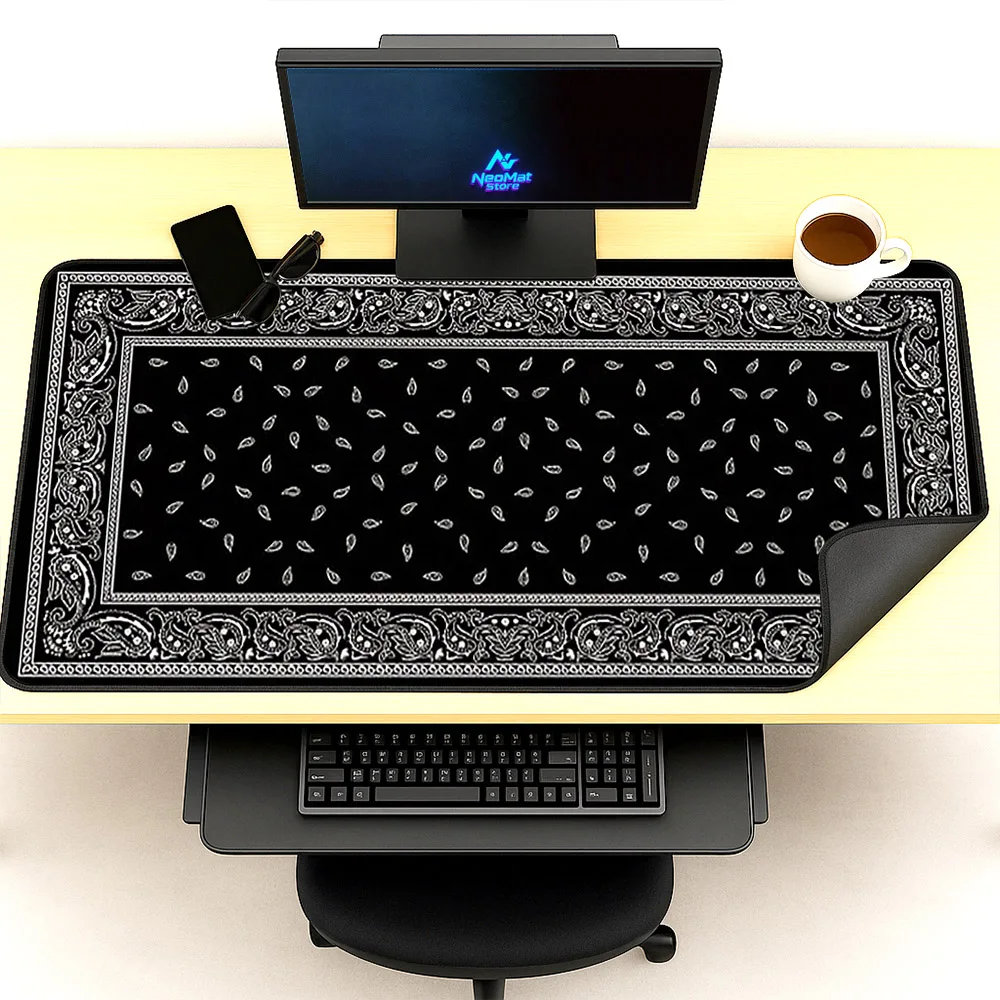 

Коврик для мыши в персидском стиле, очень большой, 1600x600, декоративный коврик для компьютера, коврик для ванной, резиновый настольный коврик, нескользящий, ретро-аксессуар для офиса, 120x60