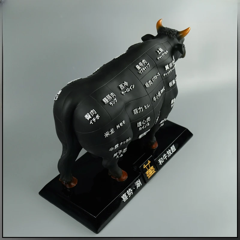 Simulazione e scultura di mucca modello decorazione giappone Kobe Cow Australian Wagyu arredamento e decorazione