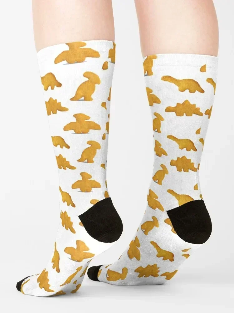 Kaus Kaki Dino Nugget Hadiah Sepak Bola Kaus Kaki Longgar Hadiah Lucu Kaus Kaki Pria Wanita