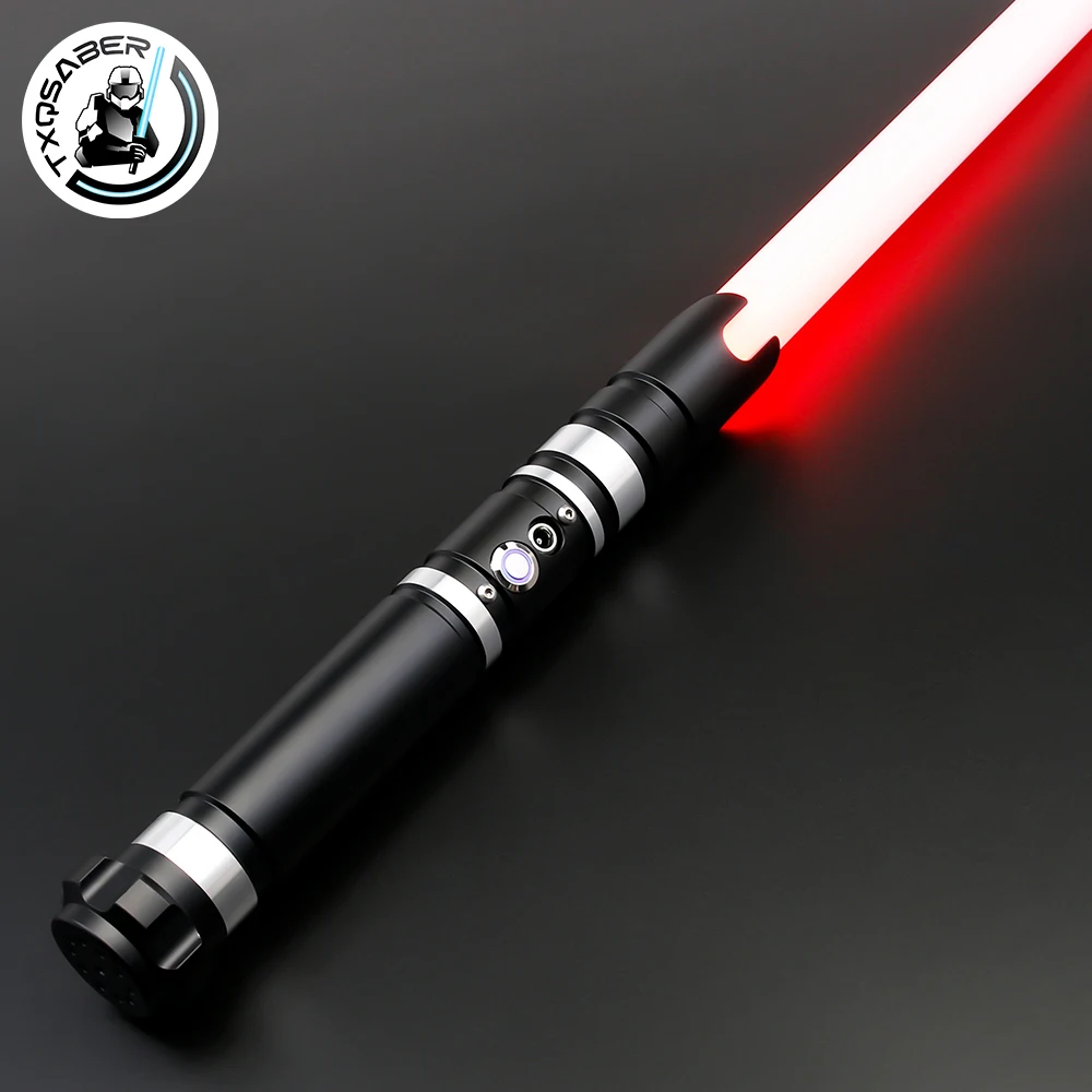 TXQSABER Lightsaber Neo Pixel Laser Sword SNV4 Smooth Swing Heavy Dueling Metal Hilt Blaster Mandalorian Jedi Cosplay Toys Kid