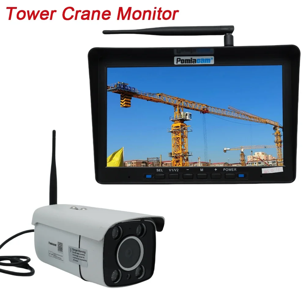 

Камера видеонаблюдения, кран-монитор, WIFI MCAM 10,1, IPS-экран, 1080P, циклическая запись, беспроводной монитор, 8-кратный зум, подходит для башенного крана