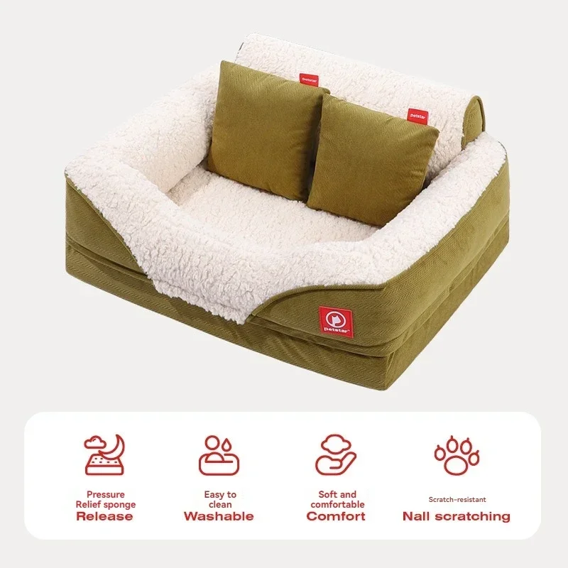 Your Pet  A Comfortable Sleep Deluxe Mid-sized Dog Pet Sofa, Winter Warm and Washable Pet Sofa Gives Cama Para Perros mascotas