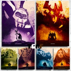 Dota2 Heroes Quotes and Impressions Poster Canvas Prints Dota2 Gaming Wall Art Decor Gaming Room Home Aesthetic Wall Decoration