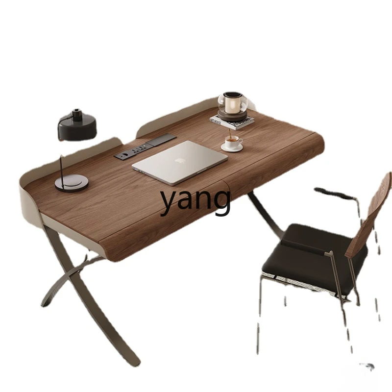 

CX Minimalist Home Study Simple Desk Walnut Decorative Modern Light Luxury Computer Desk