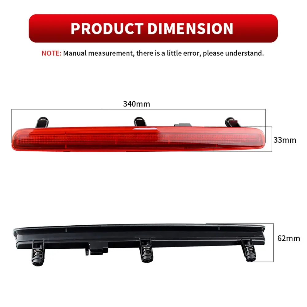 Third Brake Light 7E0945097A for VW Transporter T5 2003-2015 LED High Level Mount Additional Rear Tail Stop Signal Warning Lamp
