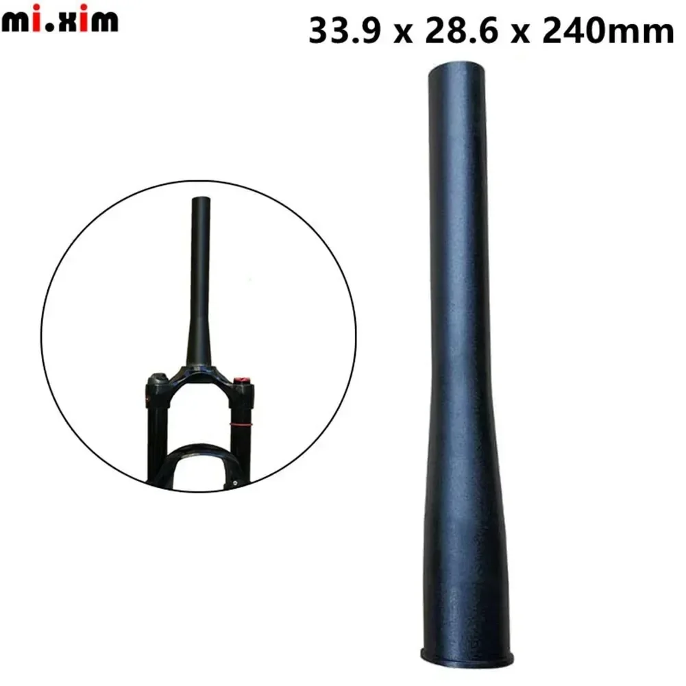 SPORTFUNSF Bicycle Front Fork Head Tube Cone Steerer Tube 28.6x33.9x240mm Aluminum Alloy MTB Road/Mountain Bike Fork Head Tube A