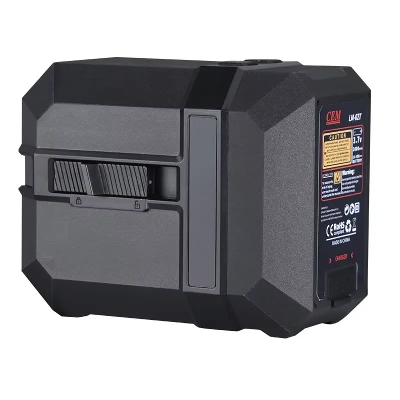 2-Line Green Level with Receiver for Indoor Outdoor Use High Precision Self-Leveling Compact Mini Layout Tool
