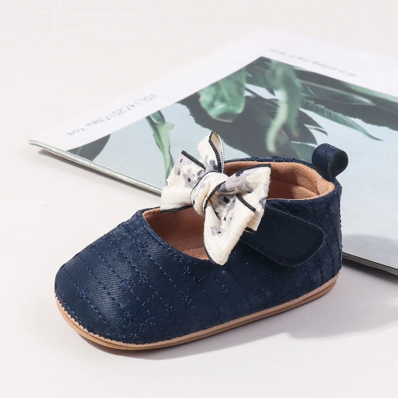 أحذية أطفال بناتي للمشي لأول مرة للاستخدام الداخلي والخارجي للربيع والخريف لـ 0-18 شهرًا، نعل ناعم ومريح