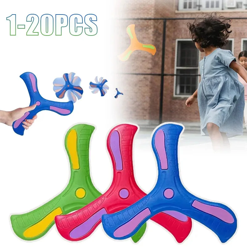 

1-20PCS Tri-Blade Boomerang for Kids Outdoor Toys Safe Durable Flying Disc Family Fun Sport Game Parent-Child Interaction