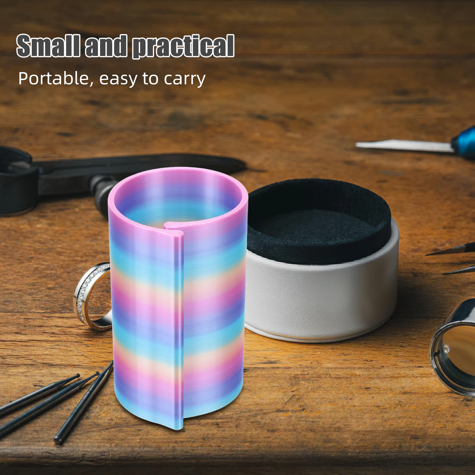 

2pcs Diamond Art Anti-Curl Clip Canvas Roll Holder For Rhinestone Painting Cross Stitch Craft Storage Fabric Clamp Scroll Ring