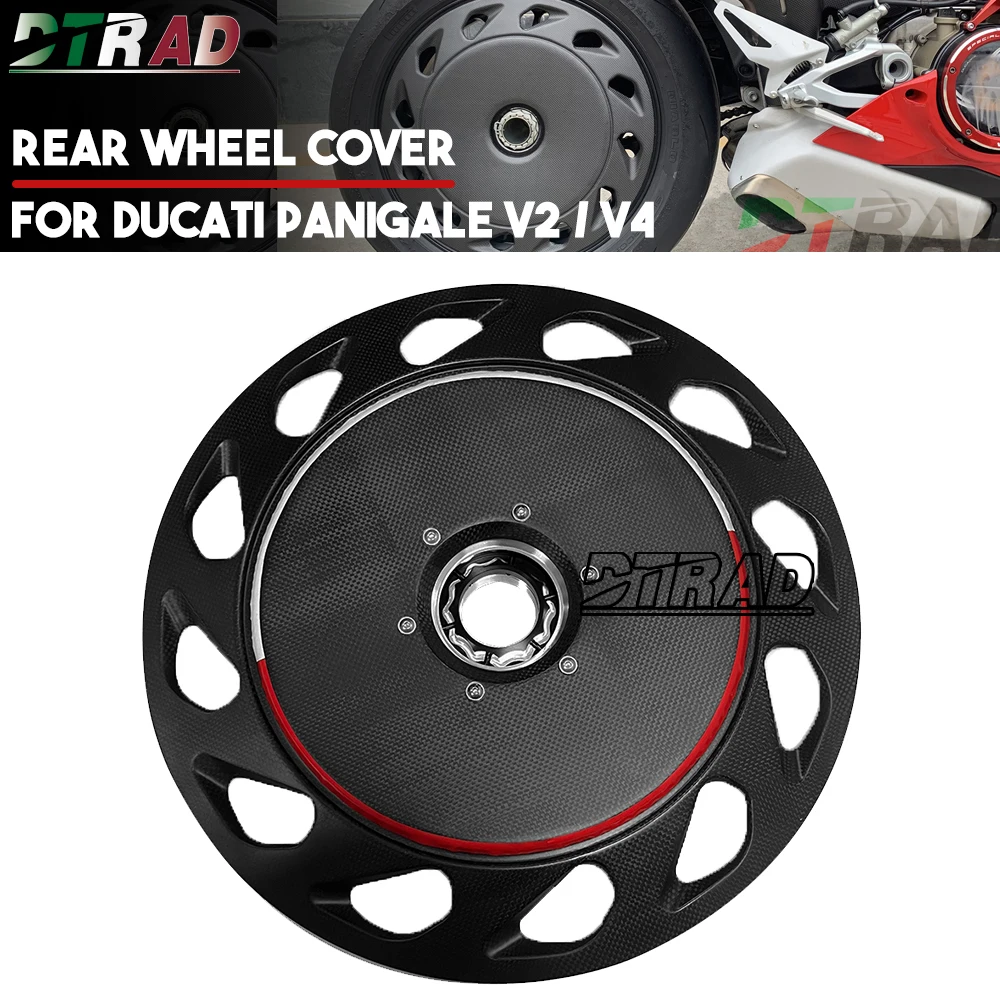 For DUCATI Streetfighter Panigale V2 V4 899 959 1199 1299 Carbon Fiber Rear Wheel Hub Protection Cover Motorcycle Accessories