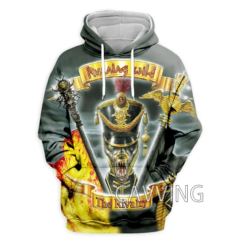 CAVVING 3D Printed  Running Wild Rock   Hoodies Hooded Sweatshirts Harajuku  Tops Fashion Clothing for Women/men