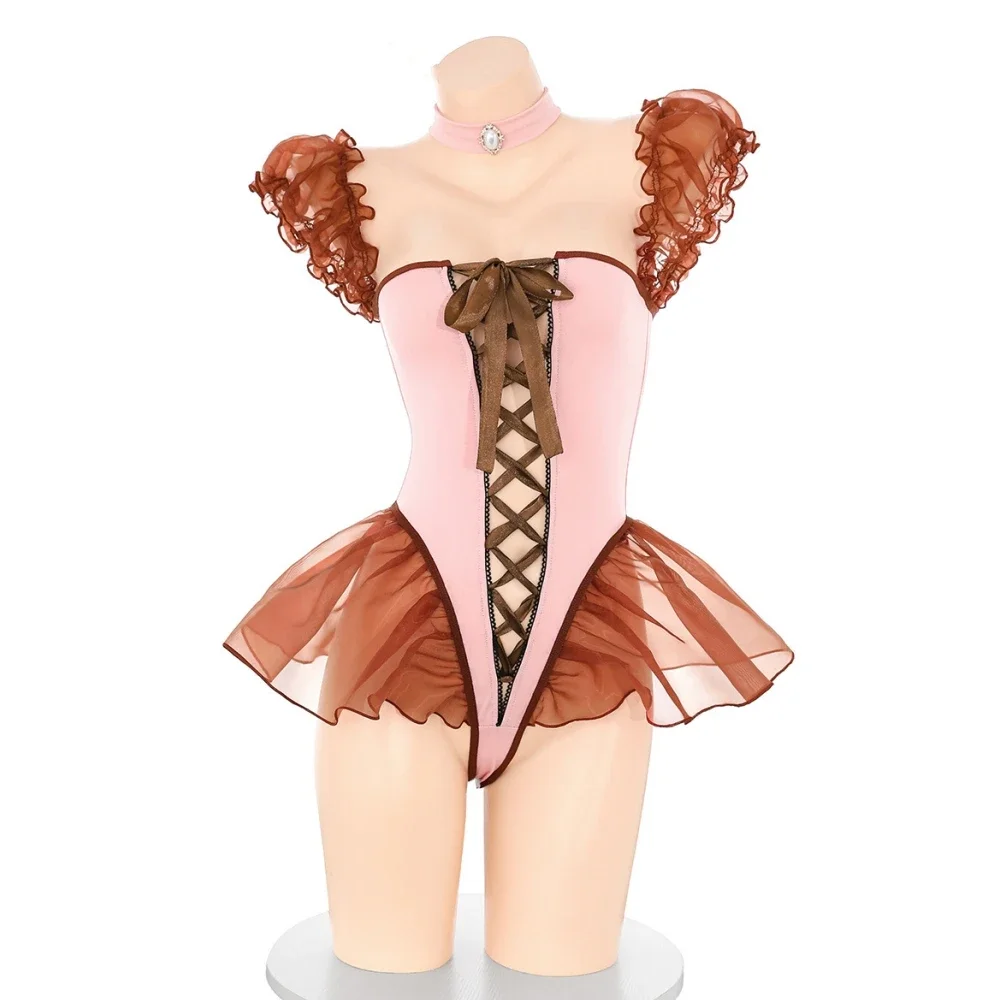 

Anime Lolita Girl Fairy Tale Princess Uniform Women Bodysuit Maid Outfits Cosplay Costume Little Cake Role Play Cute Underwear