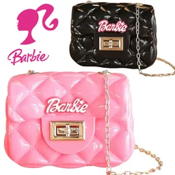 Barbie Fashion Women's Crossbody Bag Mini Shoulder Bag Large Capacity Mobile Phone Coin Purse Cosmetics Storage Small Square Bag