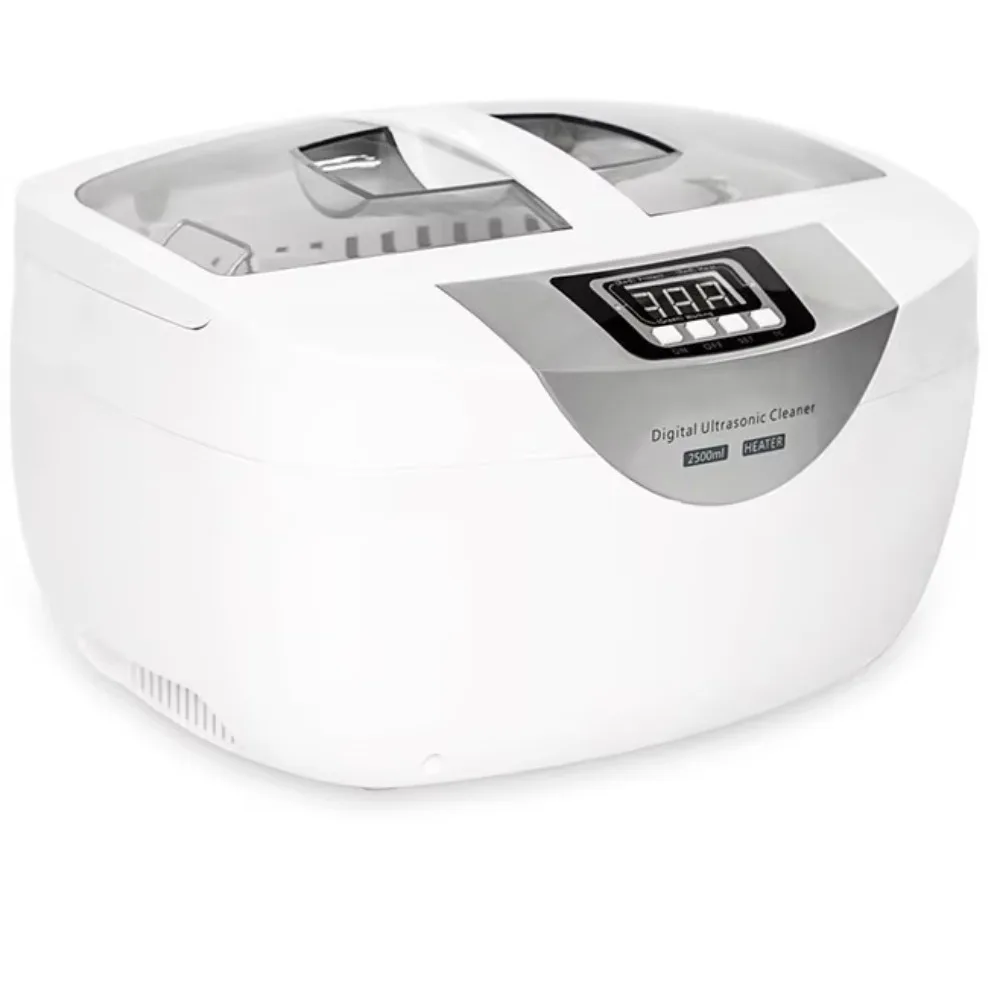 2500 ML High Frequency Digital Timer Ultrasonic Cleaner for Nail Supplies Fruit Vegetables Milk Bottles