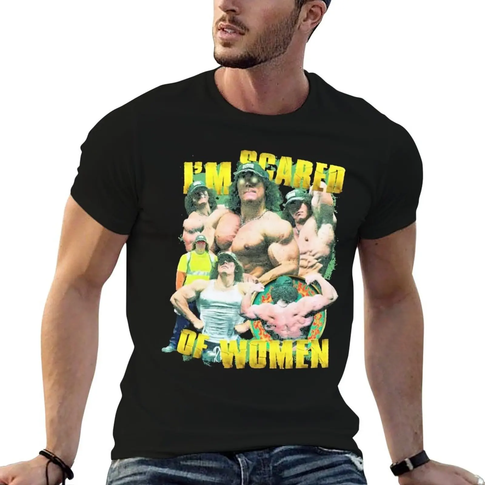 Official sam Sulek I’m Scared Of Women T-Shirt boys animal print plain big and tall t shirts for men