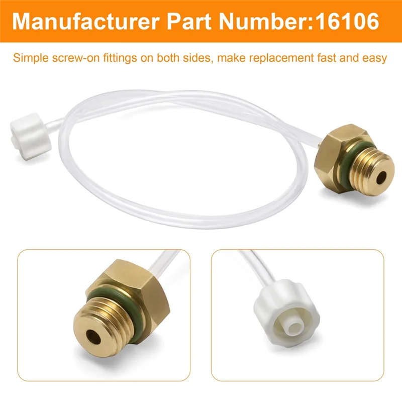 Złączki do klimatyzacji 16106, przewód do pobierania próbek czynnika chłodniczego do Robinair 1234Yf, do GE-50300,10500, AC1234-6, narzędzia pneumatyczne