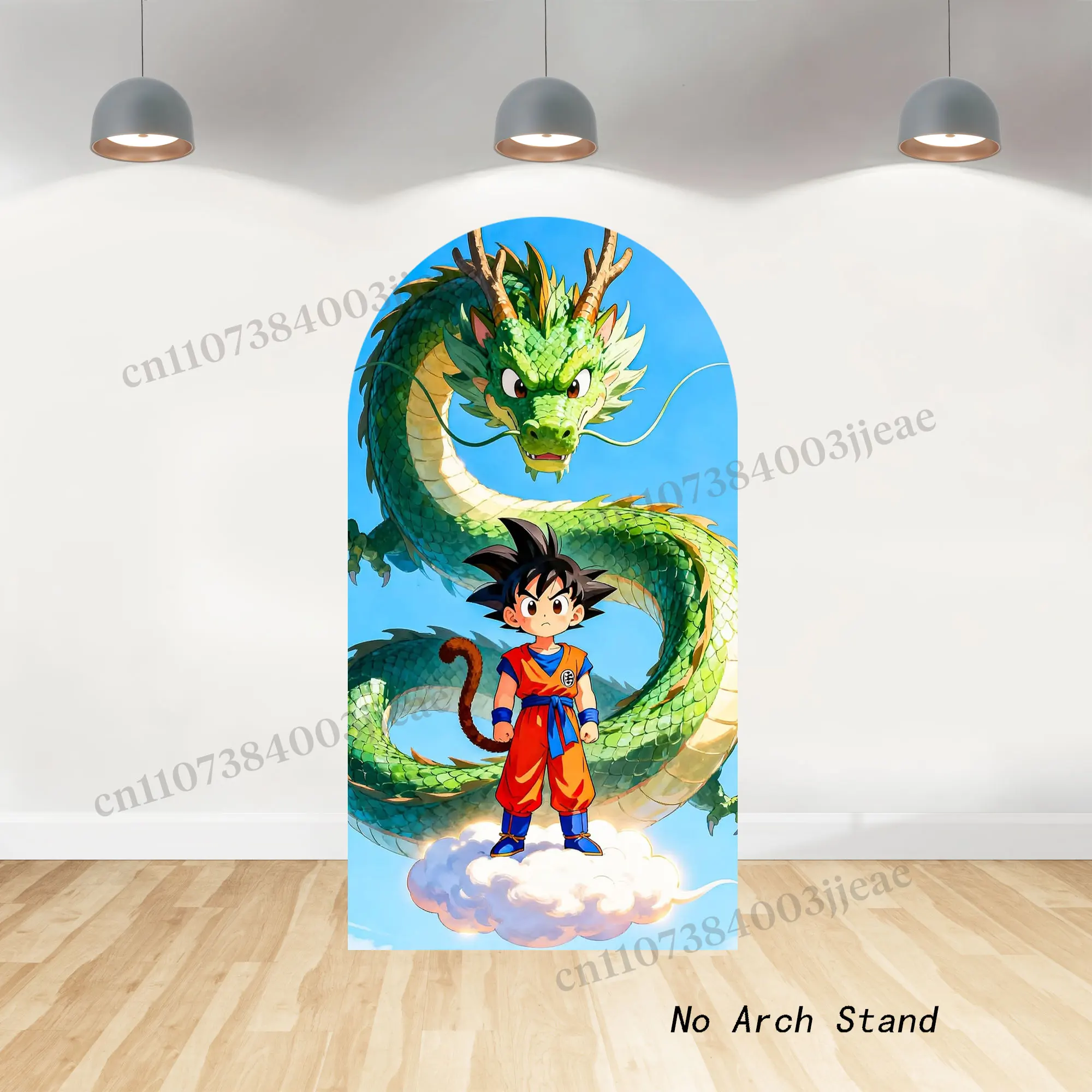 The Dragon Ball Arch Backdrop Kids Boys Birthday Party Baby Shower Covers Photo Elasticity Fabric Background Photography Banner view 3