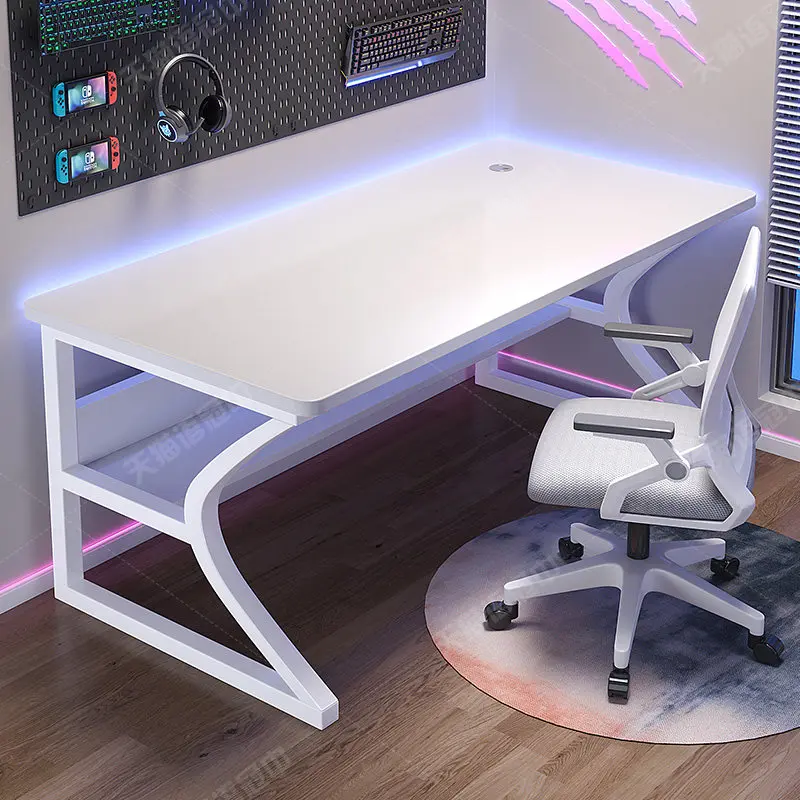 

Mid Century Executive Coffee Computer Desk Bedroom Decoration Computer Desk Standing Minimalist Table Mesa Escritorio Furniture