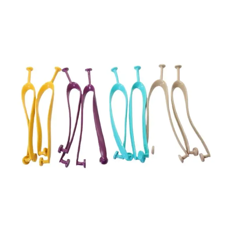 1Pair Thong Sandal Replacement Strap Solid Color Rubber Three-Point Clip Wear-Resistant Flip Flops Accessories
