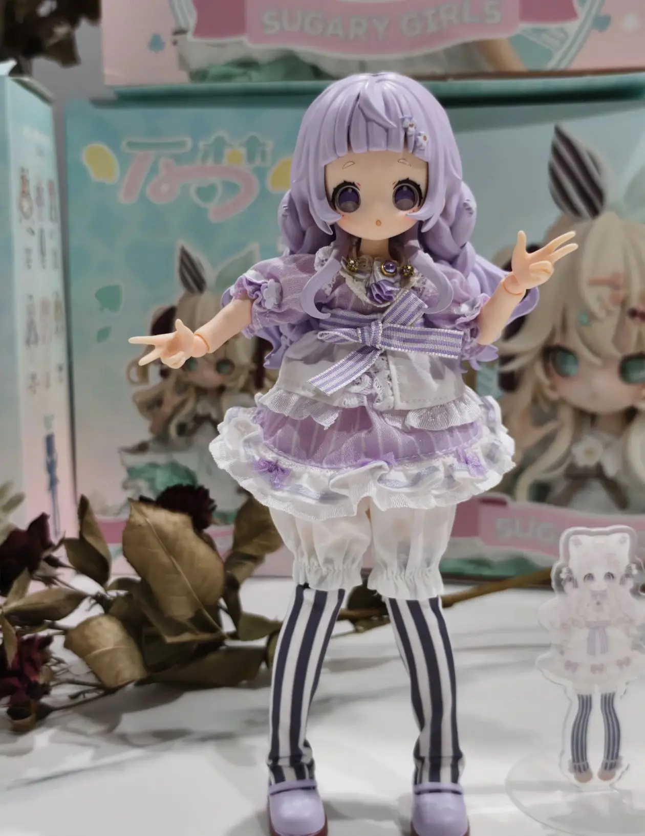 Wanmeng Sugary Dessert fête mobile huit points poupée boîte aveugle jouet Figurine pour les filles exquis ornement de bureau cadeau d'intérêt